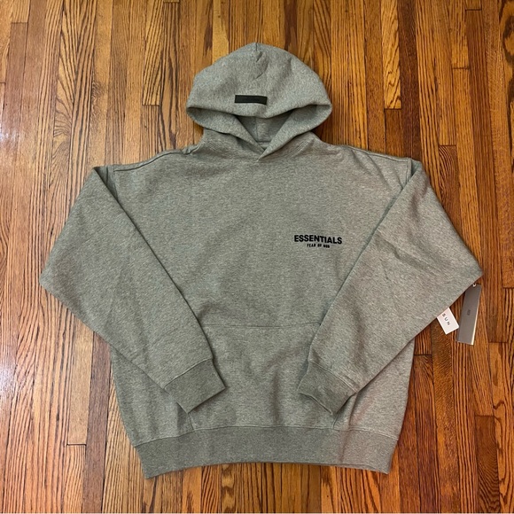 BRAND NEW FEAR OF GOD ESSENTIALS SS22 DARK OATMEAL - Picture 1 of 10